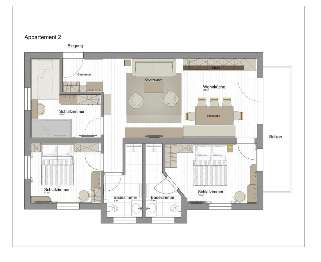 Bergfink Apartments ฟลาคเฮา ภายนอก รูปภาพ